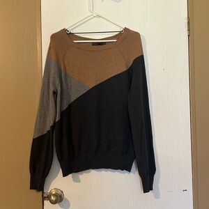 Prana Tri-Tone Sweater - Brown, Gray, Black